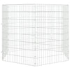 Cage di coniglio Vidaxl con 6 pannelli da ferro zincato 54x80 cm