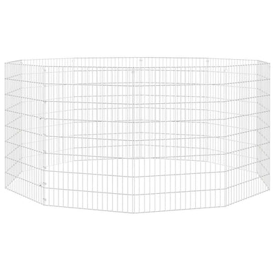 Vidaxl animal enclosure 10 panels 54x80 cm galvanized iron