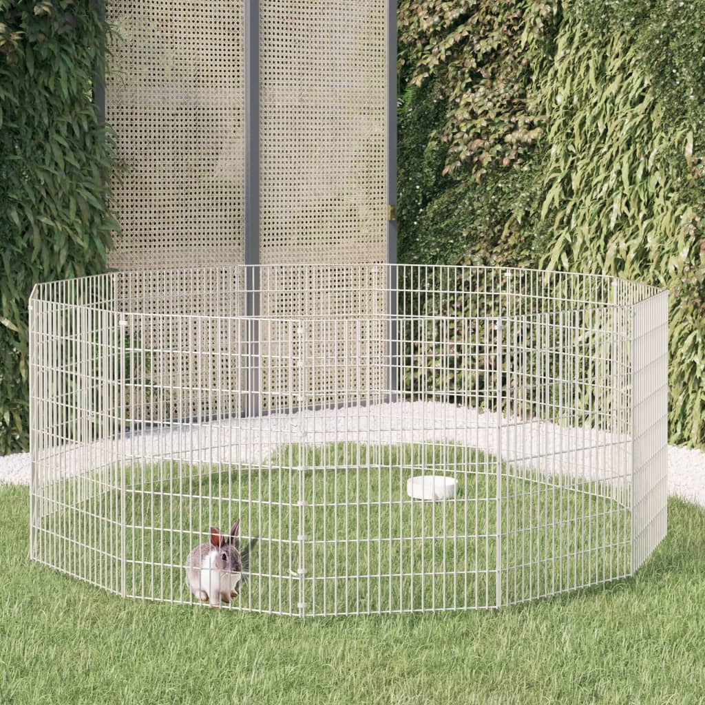 Vidaxl Animal Set 12 pannelli da ferro zincato 54x80 cm