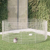 Cage di coniglio Vidaxl con 12 pannelli da ferro zincato 54x80 cm