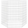 Vidaxl dierenverblijf 6 panelen 54x100 cm gegalvaniseerd ijzer
