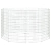 Vidaxl dierenverblijf 10 panelen 54x100 cm gegalvaniseerd ijzer