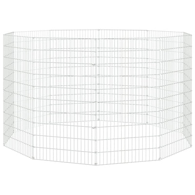 Vidaxl Animal Enclosure 10 pannelli 54x100 cm Galvanizzato
