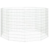 Vidaxl recinto de animales 10 paneles 54x100 cm de hierro galvanizado