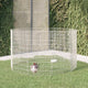 Vidaxl recinto de animales 10 paneles 54x100 cm de hierro galvanizado