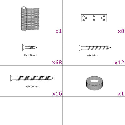 Vidaxx chicken coop extension 268x100x190 cm metal