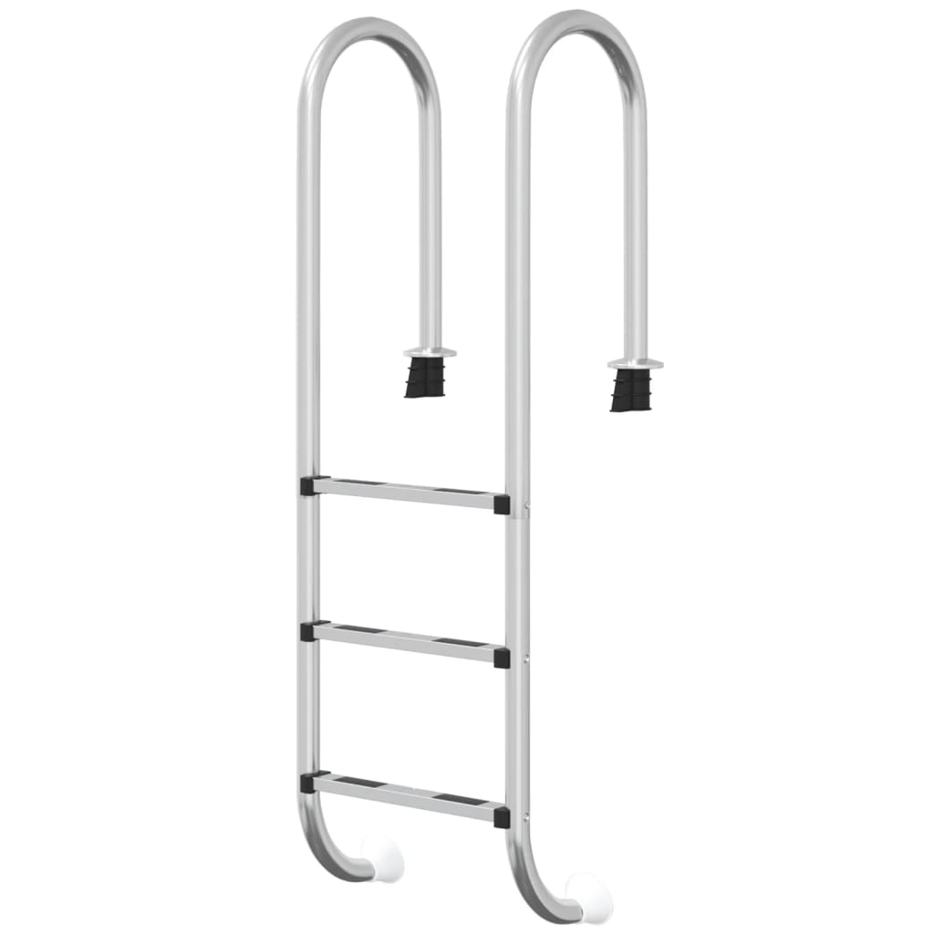 Vidaxl Swimming Pols Ladder 54x38x158 cm 304 in acciaio inossidabile
