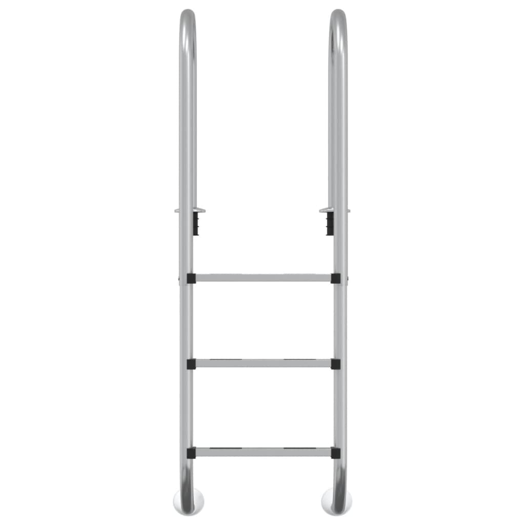 Vidaxl Swimming Pols Ladder 54x38x158 cm 304 in acciaio inossidabile