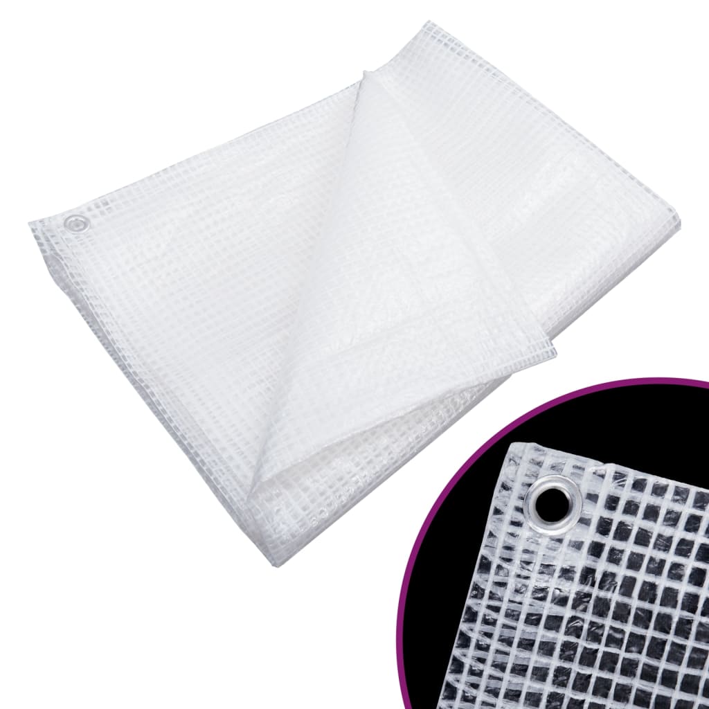 Vidaxl dekzeil leno 140 g m² 4x5 m wit