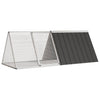 Vidaxl Rabbit Hutch 2015x80.5x71 cm de acero galvanizado antracita
