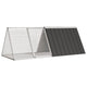 Vidaxl Rabbit Hutch 2015x80.5x71 cm de acero galvanizado antracita
