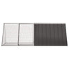 Vidaxl Rabbit Hutch 2015x80.5x71 cm de acero galvanizado antracita