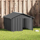 Vidaxl hondenhok 116,5x103x81,5 cm gegalvaniseerd staal antracietkleur