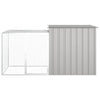 Vidaxl kippenhok 200x91x100 cm gegalvaniseerd staal grijs