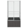 Vidaxl Bird Cage 111x107x211.5 cm Colore antracite in acciaio zincato