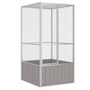 Vidaxl Bird Cage 111x107x211.5 cm grigio in acciaio zincato