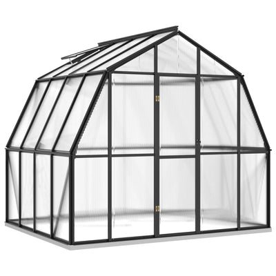 Invernadero Vidaxl con marco básico de 6.43 m² de antracita de aluminio