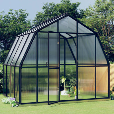 Vidaxl Greenhouse con telaio di base 6.43 m² Aluminio antracite -colorato