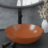 Vidaxl Washbasin con grúa y vaso de desagüe emergente marrón