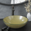 Fregadero VidaXL con grifo y desagüe automático, vidrio templado, color dorado