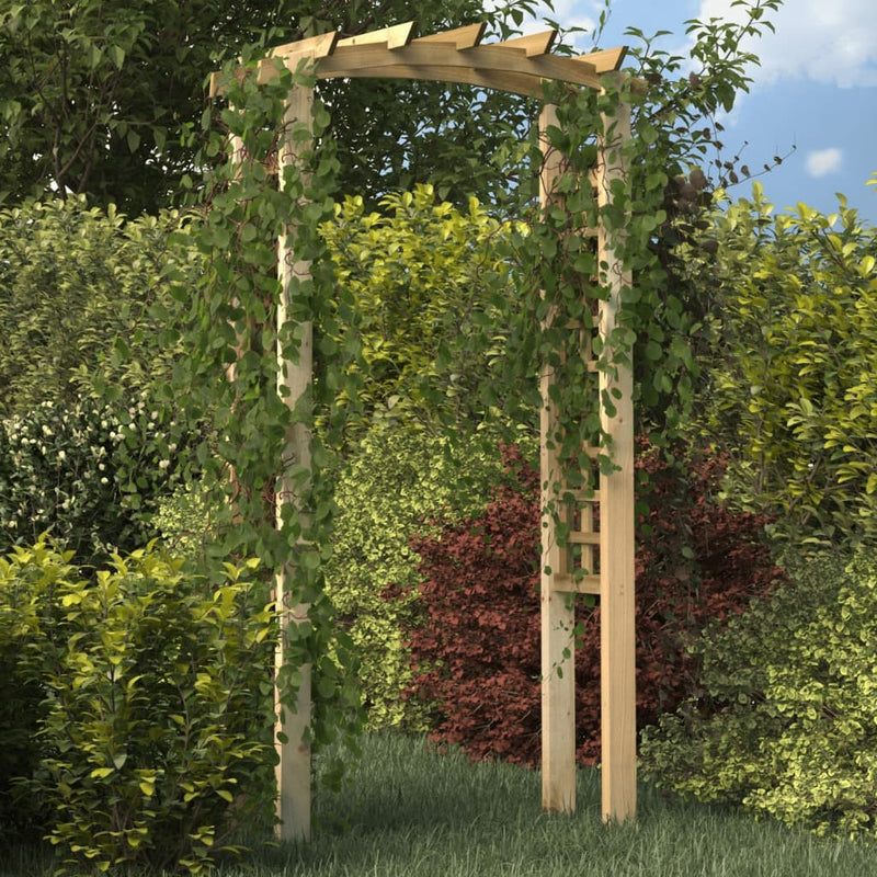 Vidaxl Garden Arch 110x60x210 cm Pino sólido impregnado