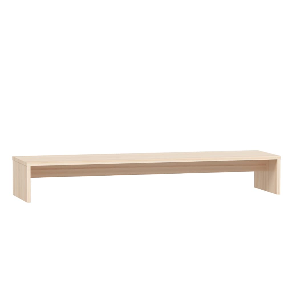 Supporto per monitor Vidaxxl 100x27x15 cm in legno di pino massiccio