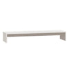 Vidaxl monitorstandaard 100x27x15 cm massief grenenhout wit