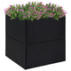 Vidaxl Planning Box 80x80x80 cm Poly Rattan negro