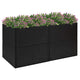 Vidaxl Planning Box 157x80x80 cm Poly Rattan negro