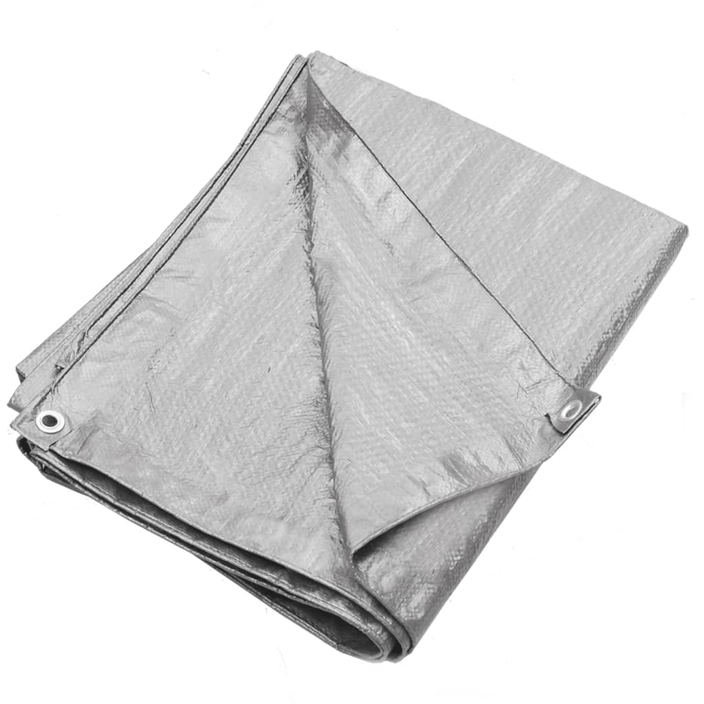 Dispositivo Vidaxl 90 g m² 6x8 m HDPE grigio