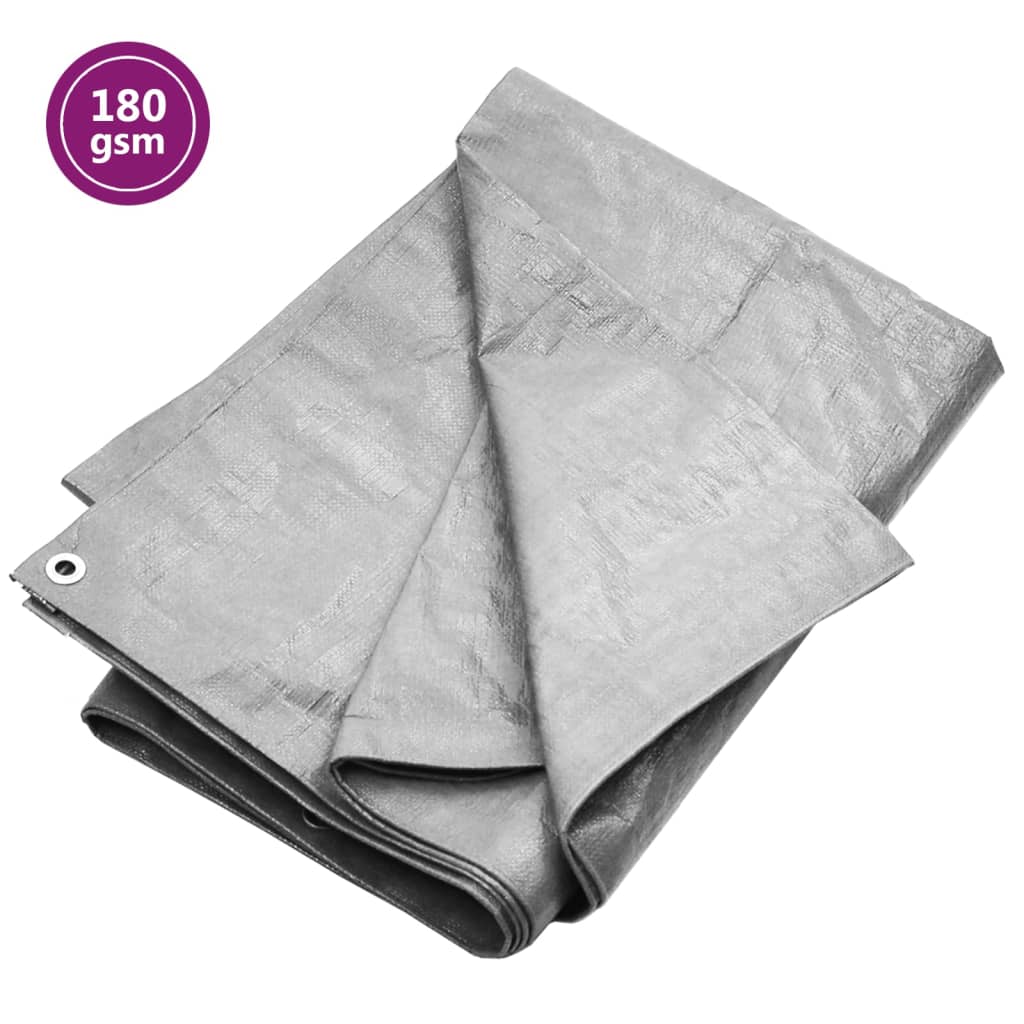 Dispositivo Vidaxl 180 g m² 2x3 m HDPE grigio