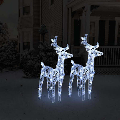 Vidaxl Christmas Animals 2 ST 80 LED ACRYLIC FRÍO BLANCO