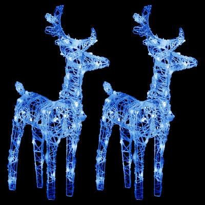Vidaxl Christmas Animals 2 ST 80 LED ACRYLIC AZUL