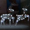 Vidaxl Christmas Animals 2 ST 40 LED Color de color plateado