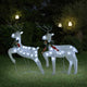 Vidaxl Animales navideños 2 ST 40 LED WHITE