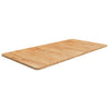 Vidaxl Washbasin Table 100x50x1.5cm de madera maciza tratada marrón claro