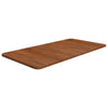 Vidaxl Washbasin Tabla 80x40x1.5 cm de madera maciza tratada marrón oscuro