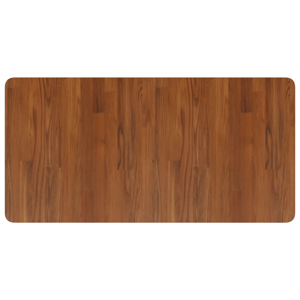 Vidaxl Washbasin Table 100x50x1.5cm de madera maciza tratada marrón oscuro