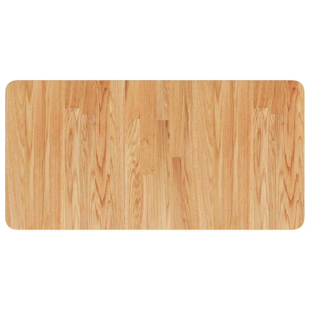 Tabla Vidaxl Washbasin 80x40x2.5cm de madera maciza tratada marrón claro