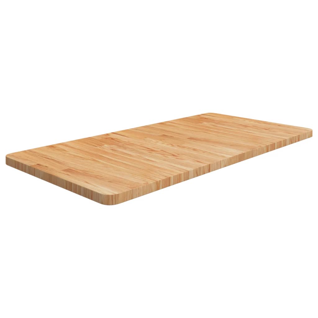 Vidaxl Washbasin tabla 100x50x2.5 cm de madera maciza tratada marrón claro