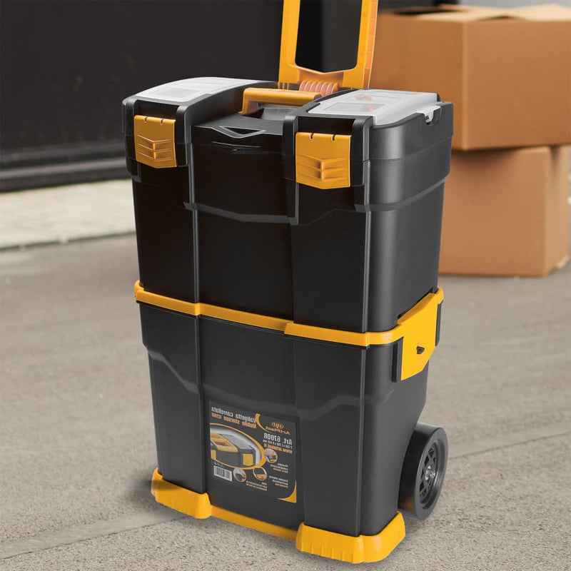 Vidaxl Tool Case su ruote 460x280x677 mm polipropene