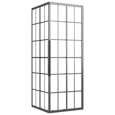 Vidaxl douchecabine 70x70x180 cm mat esg zwart