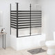 Vidaxl Bath Wall Strip 120x68x130 cm de vidrio endurecido