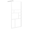 Vidaxl Walk-In Shower Wall 90x195 cm ESG-Glas bianco
