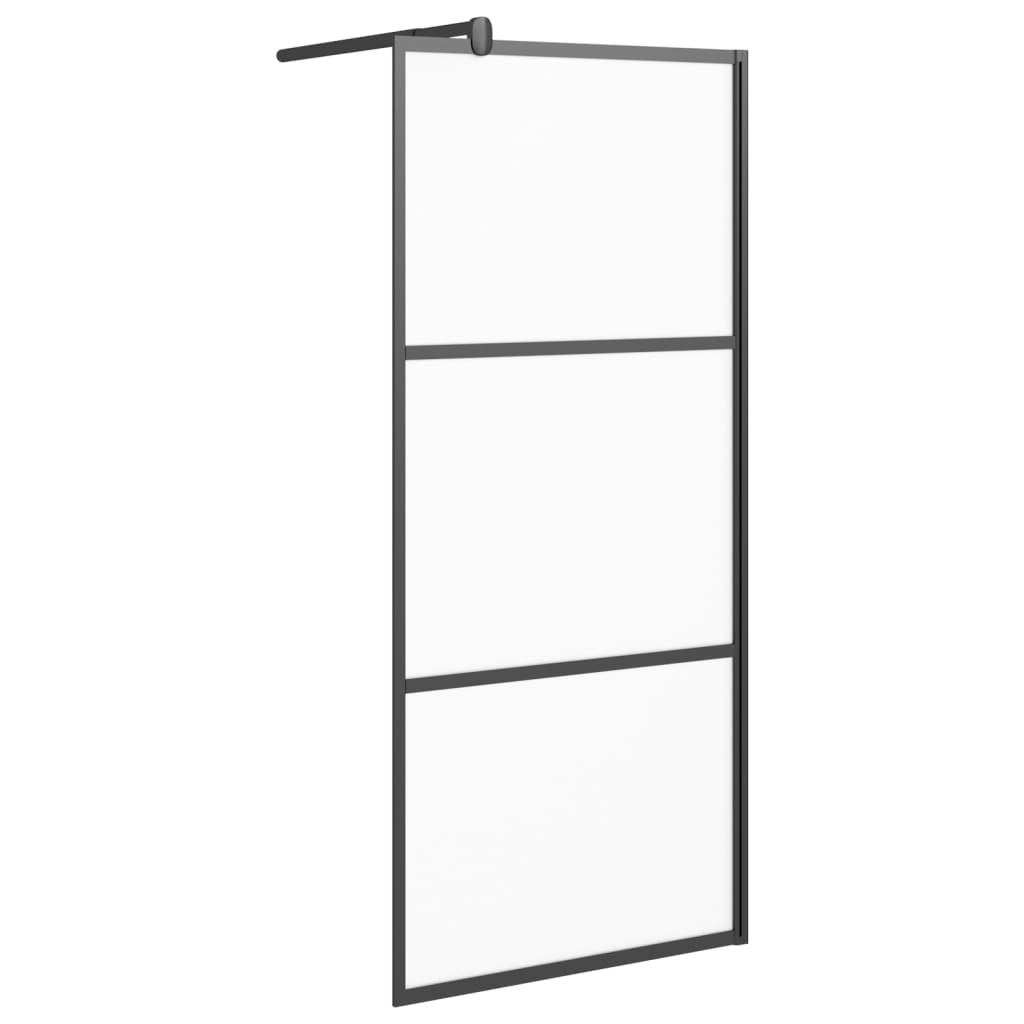 Vidaxl walk-in walk-in wall wall 80x195 cm tappetino ESG nero