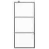 Vidaxl walk-in walk-in wall wall 80x195 cm tappetino ESG nero