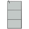 Vidaxl Walk-In Shower Mall 100x195 cm de vidrio ESG oscuro negro