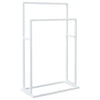 Vidaxl handdoekenrek vrijstaand 48x24x78,5 cm ijzer wit