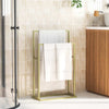 Estante de toalla Vidaxl separada 48x24x78.5 cm de oro de hierro