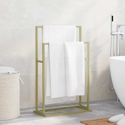 Porta asciugamano Vidaxl staccata 48x24x78,5 cm di colore in oro